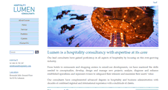 Desktop Screenshot of lumenhospitality.com